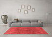 Modern Red Washable Rugs