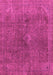 Machine Washable Abstract Pink Modern Rug, wshabs2827pnk