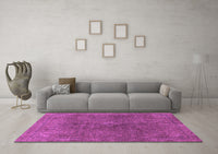 Machine Washable Abstract Purple Modern Rug, wshabs2827pur