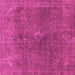 Square Abstract Pink Modern Rug, abs2827pnk