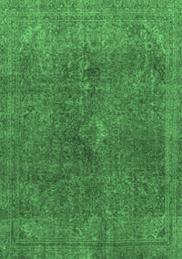 Abstract Emerald Green Modern Rug, abs2827emgrn