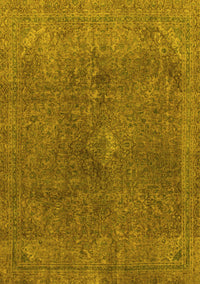 Abstract Yellow Modern Rug, abs2827yw