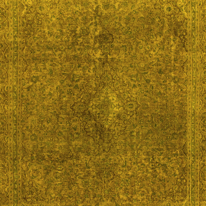 Abstract Yellow Modern Rug, abs2827yw