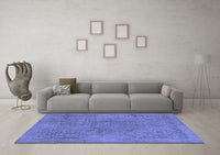 Machine Washable Abstract Blue Modern Rug, wshabs2828blu