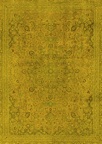 Abstract Yellow Modern Rug, abs2828yw