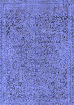 Abstract Blue Modern Rug, abs2828blu