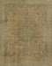 Abstract Copper Green Modern Rug, abs2828