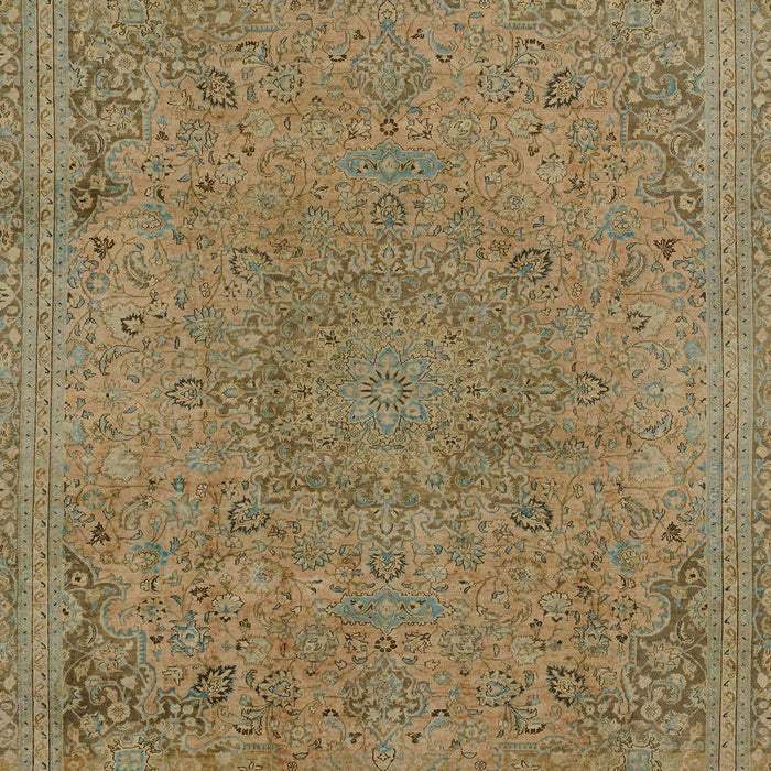 Abstract Copper Green Modern Rug, abs2828
