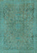 Abstract Light Blue Modern Rug, abs2828lblu