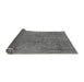 Sideview of Abstract Gray Modern Rug, abs2828gry