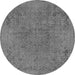 Round Abstract Gray Modern Rug, abs2828gry