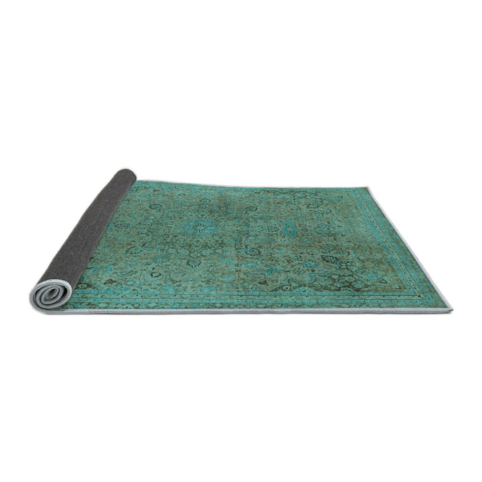 Sideview of Abstract Light Blue Modern Rug, abs2828lblu