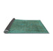 Sideview of Abstract Light Blue Modern Rug, abs2828lblu