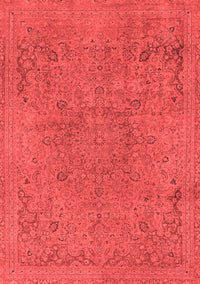 Abstract Red Modern Rug, abs2828red