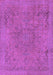 Machine Washable Abstract Purple Modern Area Rugs, wshabs2828pur