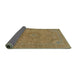 Sideview of Abstract Oak Brown Modern Rug, abs2829