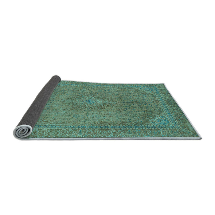 Sideview of Abstract Light Blue Modern Rug, abs2829lblu