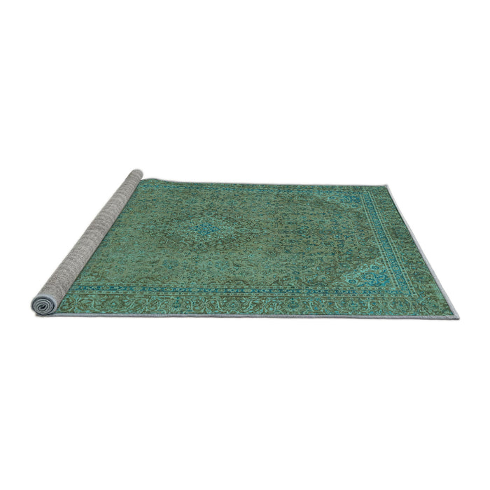 Sideview of Machine Washable Abstract Light Blue Modern Rug, wshabs2829lblu