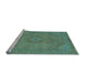 Sideview of Machine Washable Abstract Light Blue Modern Rug, wshabs2829lblu