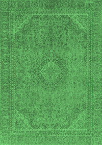 Abstract Emerald Green Modern Rug, abs2829emgrn