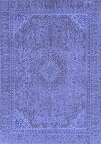 Abstract Blue Modern Rug, abs2829blu