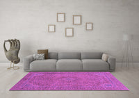 Machine Washable Abstract Purple Modern Rug, wshabs2829pur