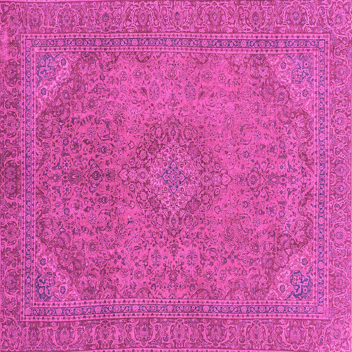 Square Abstract Pink Modern Rug, abs2829pnk