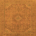 Square Abstract Orange Modern Rug, abs2829org