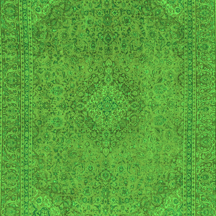 Machine Washable Abstract Green Modern Area Rugs, wshabs2829grn