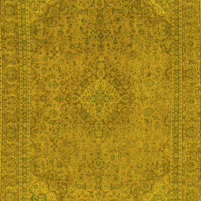 Machine Washable Abstract Yellow Modern Rug, wshabs2829yw
