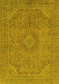 Abstract Yellow Modern Rug, abs2829yw