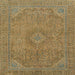 Square Machine Washable Abstract Oak Brown Rug, wshabs2829