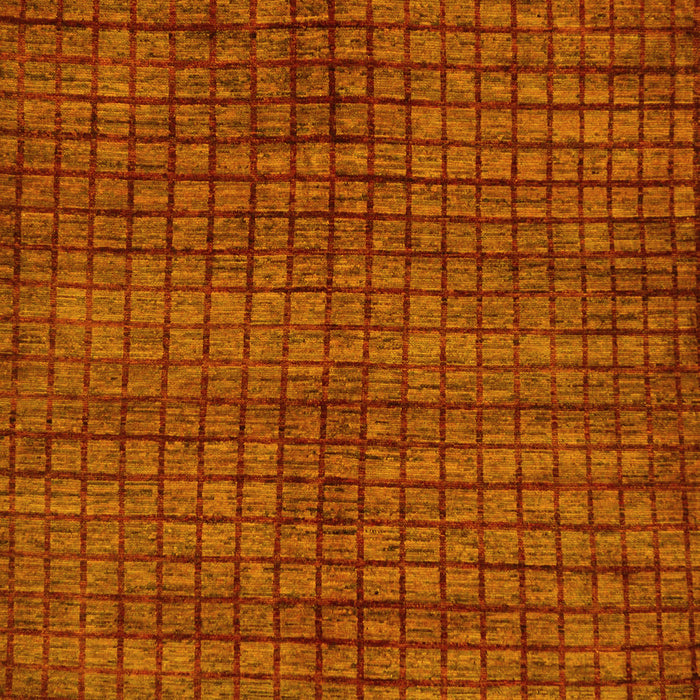 Machine Washable Oriental Yellow Modern Rug, wshabs282yw