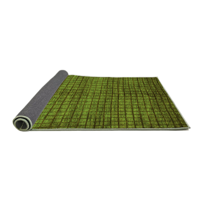 Sideview of Oriental Green Modern Rug, abs282grn