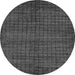 Round Machine Washable Oriental Gray Modern Rug, wshabs282gry