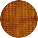 Round Oriental Yellow Modern Rug, abs282yw