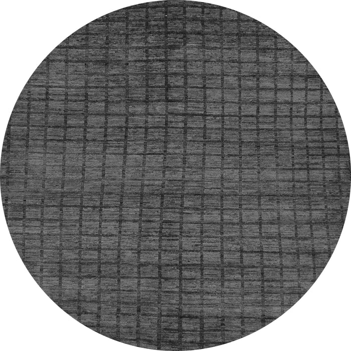 Round Oriental Gray Modern Rug, abs282gry