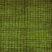 Square Oriental Green Modern Rug, abs282grn