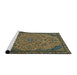 Sideview of Machine Washable Abstract Mocha Brown Rug, wshabs2830