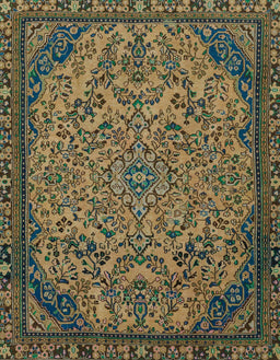 Abstract Mocha Brown Modern Rug, abs2830