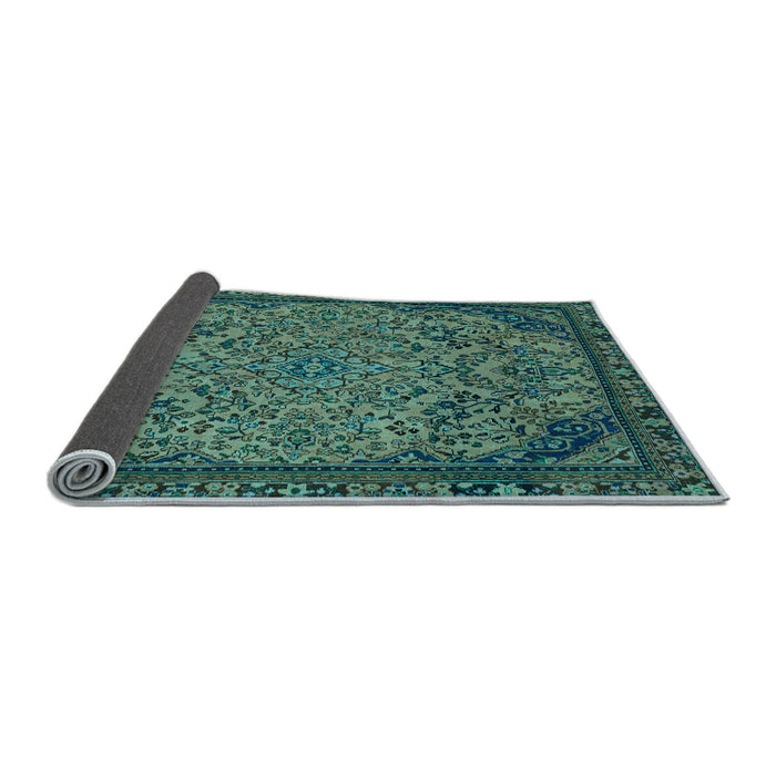Sideview of Abstract Light Blue Modern Rug, abs2830lblu