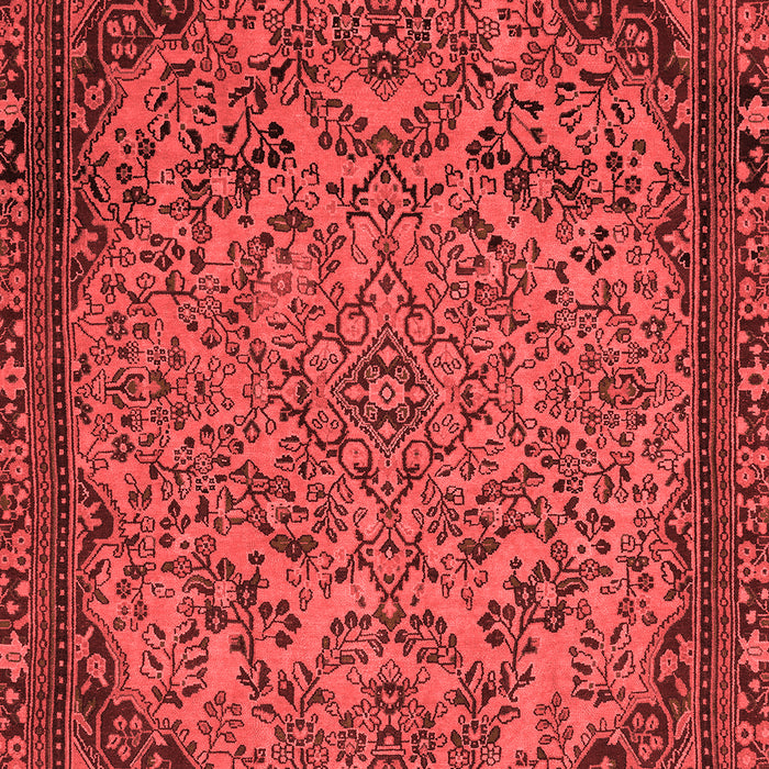 Machine Washable Abstract Red Modern Rug, wshabs2830red