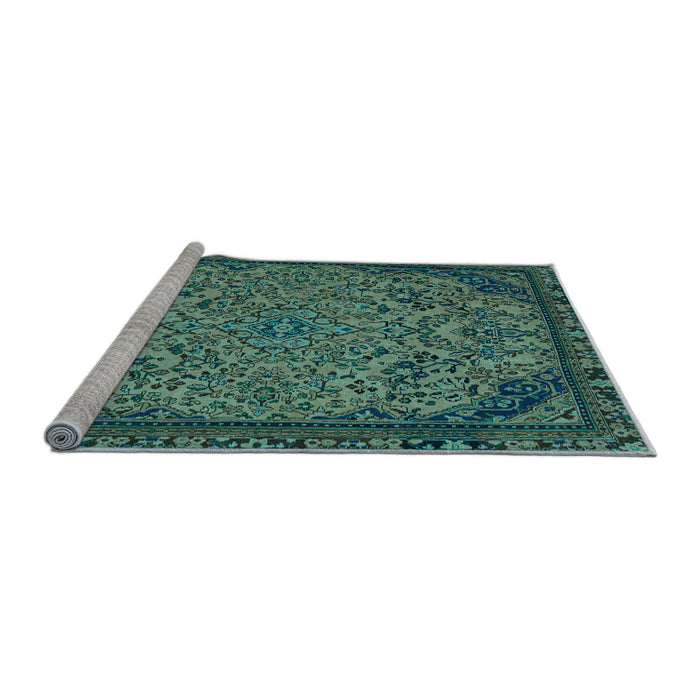 Sideview of Machine Washable Abstract Light Blue Modern Rug, wshabs2830lblu