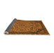 Sideview of Abstract Orange Modern Rug, abs2830org