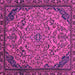 Square Abstract Pink Modern Rug, abs2830pnk