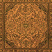 Square Abstract Orange Modern Rug, abs2830org