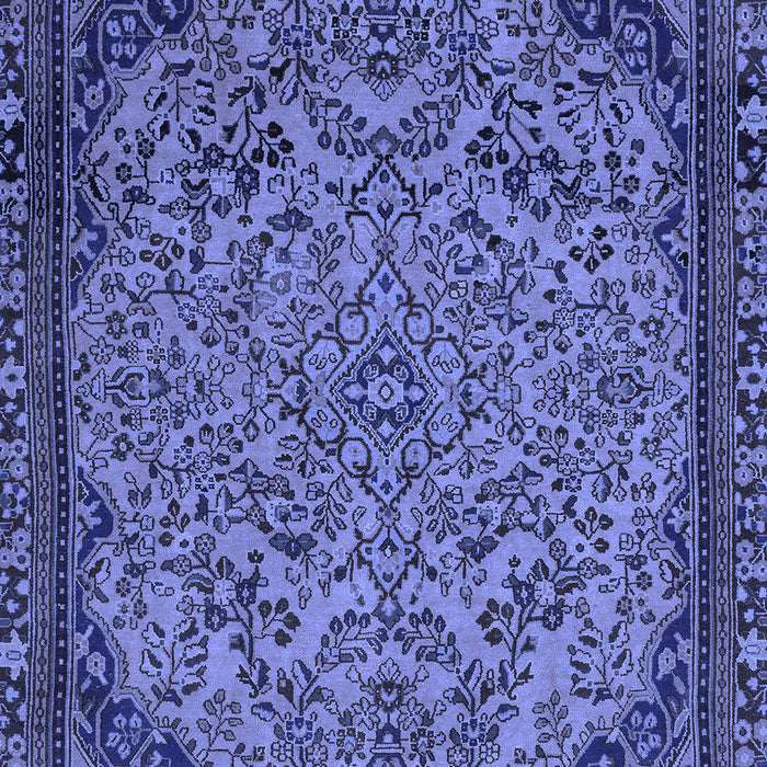 Abstract Blue Modern Rug, abs2830blu