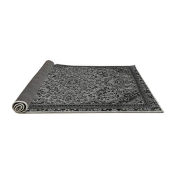 Sideview of Abstract Gray Modern Rug, abs2830gry