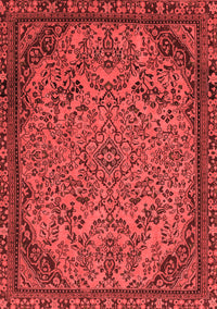 Abstract Red Modern Rug, abs2830red