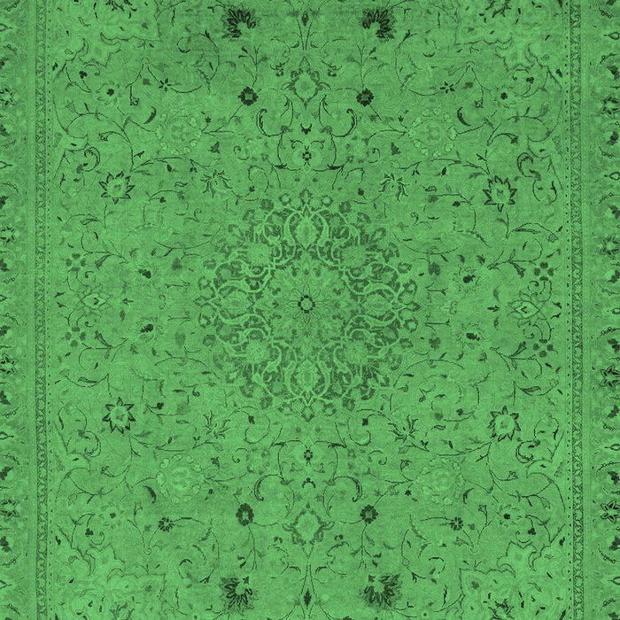 Machine Washable Abstract Emerald Green Modern Area Rugs, wshabs2831emgrn